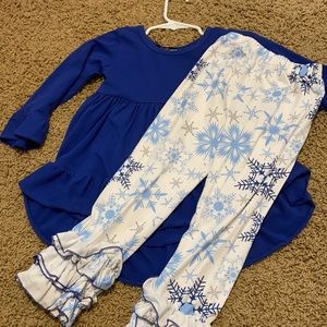 Snowflake pants set